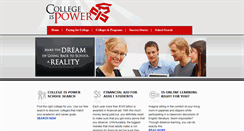 Desktop Screenshot of collegeispower.com